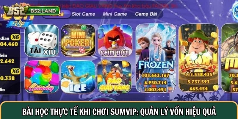Bài Học Thực Tế Khi Chơi Sumvip Được Tích Lũy Từ Các Cao Thủ 1 Bài học thực tế khi chơi Sumvip: Quản lý vốn hiệu quả